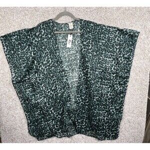 Brand New With Tags Raj Brand Open Front Kimono Green OS